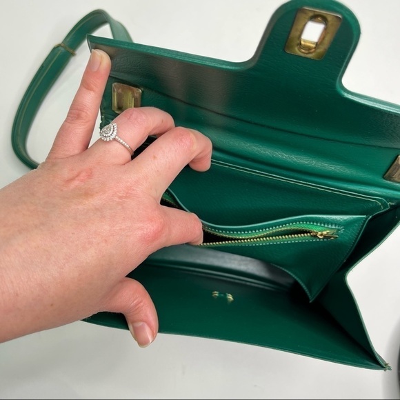 Rare 1960s Vintage Girl Scouts Clover Green Shoulder Purse Bag & Plush Doll Set - Picture 11 of 16